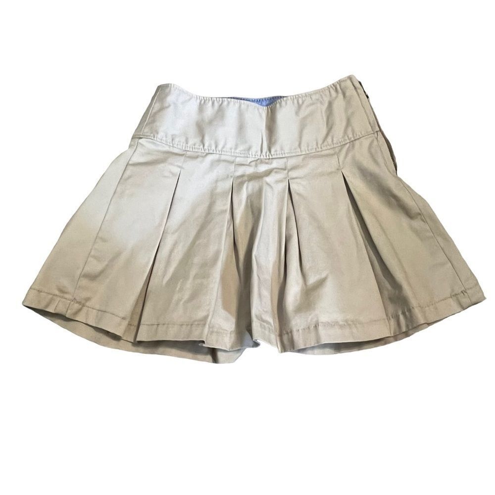 Gap Khaki Pleated Skirt
